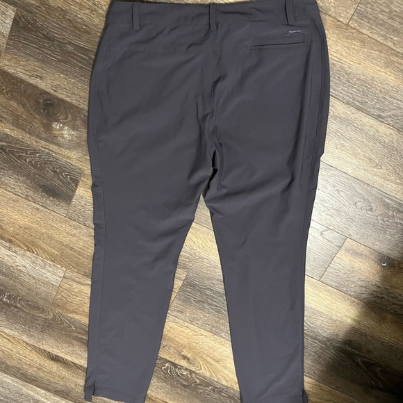 Slazenger Women's Gray Lightweight Golf Pants Polyester Spandex - Picture 4 of 9